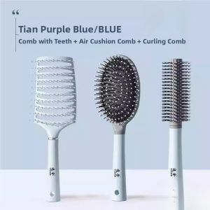 gumahus | Womens Curling Brush with Round Cylinder for Home Use and Volume Styling