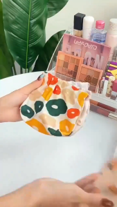 Mini Cartoon Shrapnel Printed Lipstick Bag Storage Bag Keys Coins Makeup Bag Small Bag Carry-On Bag