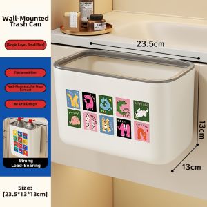 evesigar | Wall Mounted Large Capacity Waste Bin