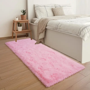 VIKAMA Rugs for Bedroom Long Plush 2x6 Feet Runner Rug for Living Room Ultra Soft Shaggy Carpet for Christmas Home Decor