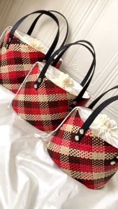 INDOPARCEL - Tas Oval Serut Anyaman Rurik Tas Goodiebag Etnik Tas Belanjaan Serbaguna