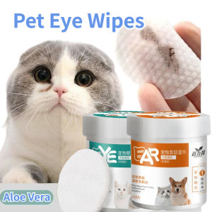 130pcs Dog Eye Wipes for Cat Eye Cleaner Pet Wet Wipe Stain Remover Wipes Dog Cat Eye Cleaning Wipes Tissue Aloe Wipes