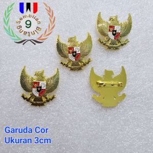 Pin Garuda 3cm Peniti Bahan Kuningan Cor