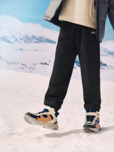 LI-NING KIDS | Thermal Insulated Knit Jogger Pants for Boys