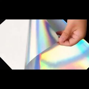 Giấy Dán In Hologram Khổ A4 20 Tờ Chất Liệu Vinyl Chống Nước Hiệu Ứng Cầu Vồng Dùng Được Cho Máy In Phun Và Máy In Laser Của ESHANG