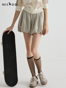 Loose H-Shape Womens Shorts 2025 Summer New Versatile Daily Youthful Energy Casual Pants Elastic Waist Natural Waist