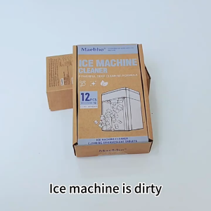15g×12pcs/Box Pembersih Ice Cleaning Tablet-Kompatibel Dengan Semua Mesin Es Pembersih Es Batu Yang Mudah Digunakan Untuk Mesin Pembuat Es Mesin