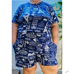 PLUS SIZE SHORT BLOUSE SET TERNO OVERSIZE PAMBAHAY XL TO 4XL