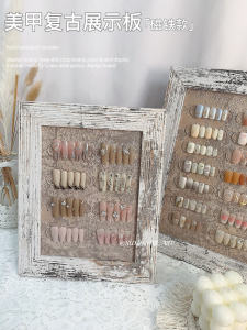 Retro Ins Nail Beauty Display Board Magnetic Work Style Board Template Tool Background Photo Props Online Red New