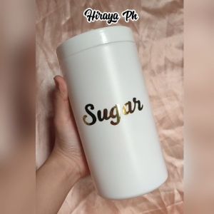 Hiraya Ph 1000ml PLASTIC Pantry Canister Jar Waterproof Labels Coffee Sugar Kitchen Garapon Airtight No Leak Organizer