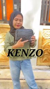 Kaneen - Clutch Handbag Waterproof Hitam Pria Wanita