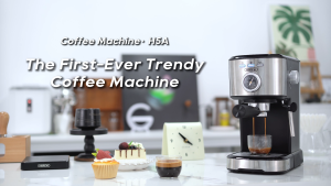 HiBREW Espresso Coffee Machine with 15Bar Visual Temperature Display Powerful Steam &Simple to use H5A