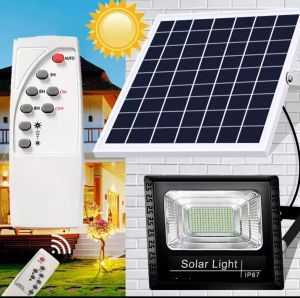 【READY STOCK MSIA】LED Solar Spotlight IP67 Waterproof  100W 300W 500W 1000W Outdoor Floodlight LED Solar Street Lamp