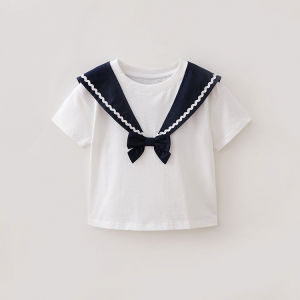 Marc&Janie | Cool Breathy Navy Style Girls T-shirt