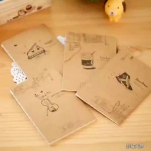 [Little B House] Mini Retro Notebook Kraft Paper Pocket Notepad Mini Journal 迷你记事本 Buku Nota - ST56