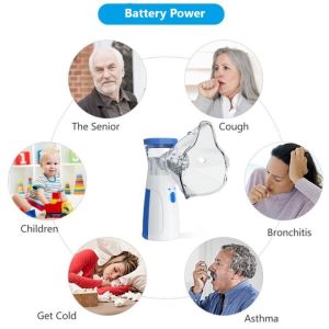 Metalica【COD】Nebulizer Portable Mesh Bernafas Saring Nebulizer Inhaler for Asthma Respiratory Vapor Ultrasonic Inhaler For Adult & Kids