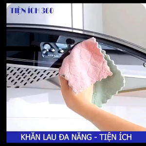 Khăn Lau Bếp Đa Năng 18x12cm – Siêu Thấm Siêu Mềm Làm Sạch Nhanh