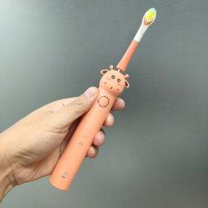 Bàn Chải Đánh Răng Điện Tử Sonic Kids Với 2 Đầu Bàn Chải 3 Chế Độ Làm Sạch Răng Pin 800mAh Động Cơ Từ Trường Cho Trẻ Em