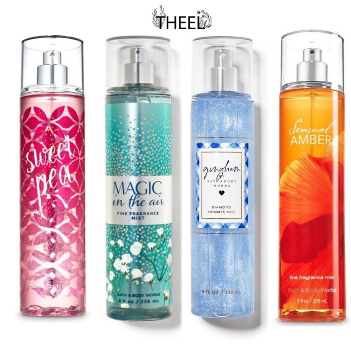 THEEL 100% ORIGINAL FINE FRAGRANT BODY MIST BATH & BODY WORKS 236ml AND ...