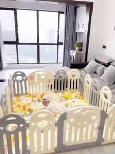 Baby play fence Big Baby Folding Playpen indoor Kids Activity Center gamefence outdoor play with balls and mat