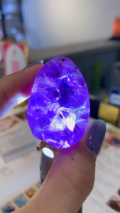 迷你小可爱 乌拉圭大牙小蛋 全美蛋🥚 mini amethyst egg full raw 💜