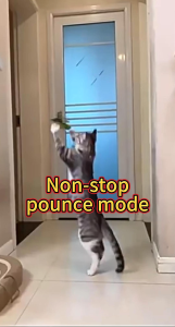 Hanging bite resistant bird cat teaser Bite activated sound triggers self play mode cat toy