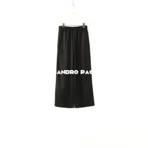 Acetate Linen Elastic Waist Casual Pants