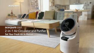 ฝุ่นระออง Acerpure C1 เครื่องฟอกอากาศ และ พัดลมหมุนเวียน 2in1 ฟีลเตอร์ 3ชั้น Ag+ Silve กรอง กระชับและอ่อนเยาว์