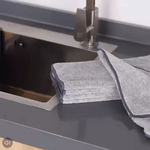 Japanese-style bamboo charcoal dish towel thickened bamboo charcoal fiber dish cloth easy to clean and degreasing rag