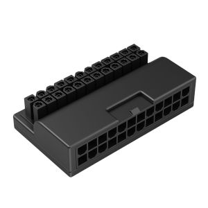 [Vktech] High-Quality 24Pin to 90 Degree Motherboard Power Adapter for PC ATX Power Supply Connector