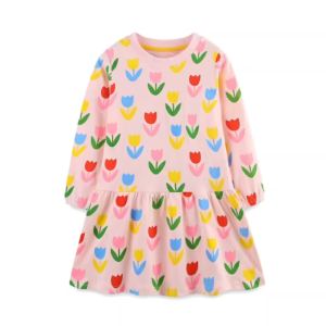 Jumping Meters | Jumping Meters 2-7T New Arrival Princess Girls Dresses Flowers Long Sleeve Party Autumn Spring Baby Clothing Toddler Costume