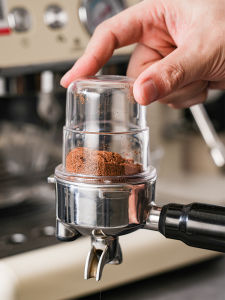 ถ้วยตวงกาแฟอะคริลิคสำหรับเครื่องชงกาแฟเอสเปรสโซแบบอิตาลี เครื่องบดเมล็ดกาแฟ ที่รับผงกาแฟ ถ้วยหอม ขนาด 58 มม ชามแยกผงกาแฟ