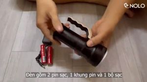 Đèn Pin Sạc Siêu Sáng Model GS 3405 Có 3 Chế Độ Sáng Vỏ Hợp Kim Dung Lượng Pin 2000mah