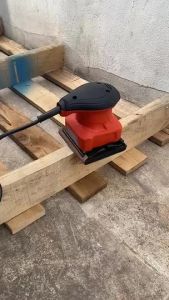 SHINING เครื่องขัดกระดาษทราย รุ่น4510 แบบสี่เหลี่ยม เครื่องขัดสี่เหลี่ยม เครื่องขัดกระดาษทรายไฟ สี แดง - ดำ