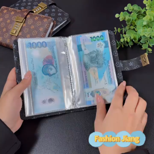 A6 Envelopes Money Saving Challeng Large Capacity PU leather Waterproof Mini Binder Save Money book