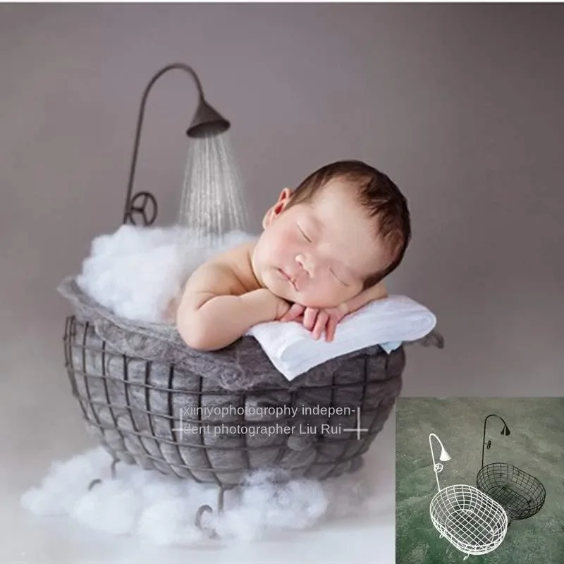 Baby photoshoot props outlet basket