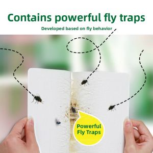 MONLEYTA | Powerful Fly Trap Sticky Fly Paper Mosquito Killer Catcher Household Pest Control Easy To Use Effective Fly Eliminator