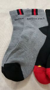 British Polo 3pairs/pacl Low-cut Ankle Thick Cotton Men Sock Stocking Pendek Lelaki Cotton Tebal Tahan Lasak