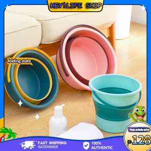 Portable Multi-purpose Household Cleaning Bucket Foot Bath Folding Bucket Fishing Bucket Collapsible Plastic Barrel
