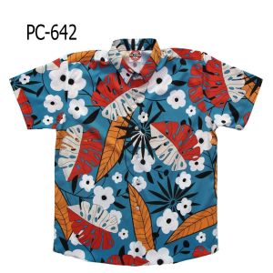 Mr.Junkoแท้ 💯 ✅ ส่งฟรี ✅ เสื้อเชิ๊ต​ฮาวาย​ซาติน-ญี่ปุ่นพิมพ์ลายเต็ม หน้าและหลัง ผ้านุ่มใส่สบาย ผ้าไม่หด สีไม่ตก