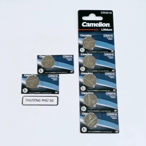 Pin 3 V CR2016 2016 DL2016 5000LC E-CR2016 - Pin Lithium Camelion / Giá bán 1 Vĩ (5 Viên)