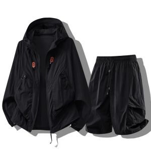 ZHUOCAN | Quick-Drying Hooded Sun Protection Set
