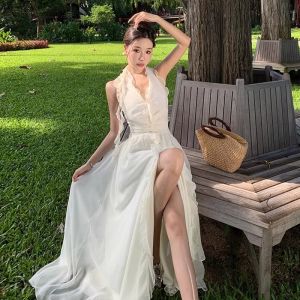 CAOZIMUYI | French Style Vacation Elegant Summer Dress