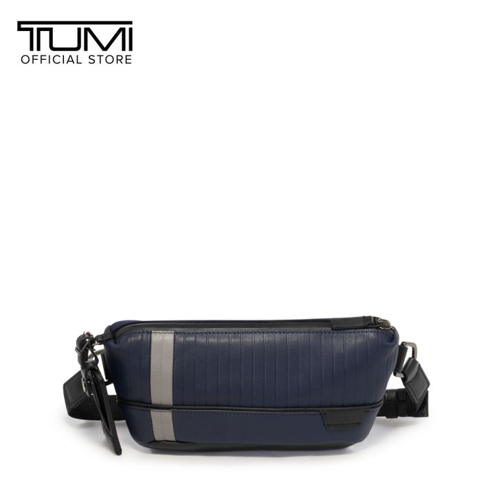 TUMI HARRISON DAVEN WAIST PACK MIDNIGHT NAVY STRIPE COLOUR | Lazada