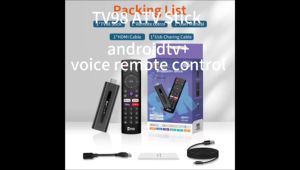 Smartifact MXQ Pro TV98 ATV Smart Stick Andriod 14.0 Support 2.4G/5G Dual WiFi TV Stick Number Key Remote Control And Infrared Learning Key ATV System With H1313 Plug In Mmemory Card Quad Core Media Player Set Support DLNA Airplay Miracast TV Receivers