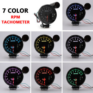 CNSPEED 12v 5 Inch RPM Meter Racing Car Gauge Tachometer 11000k With Led Shift Light 7 Color Displaying For 4 6 8 Cylinder Vehicles