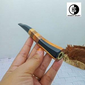once pipa cangklong kayu kelor hitam kombinasi bajakah liwung setigi model segi enam h548