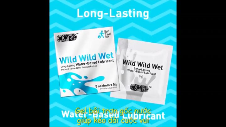 Gel bôi trơn quan hệ CARE gốc nước, an toàn,  gói nhỏ 5ml tiện dụng