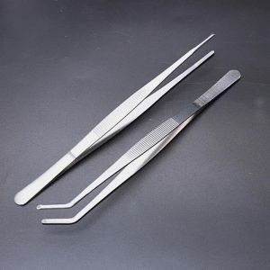 STAINLESS STEEL TWEEZERS PINSET ANTI KARAT 14 16 18 20 CM LURUS DAN BENGKOK
