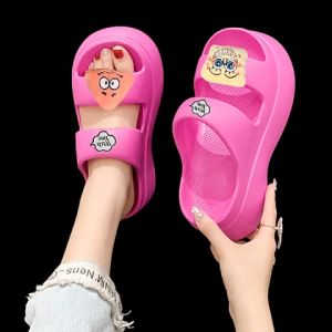 LHshoess พร้อมส่ง รองเท้าแตะพื้นหนา 4 สี สวมใส่สบาย ดีไซน์สวย พร้อมตัวการ์ตูนติดน่ารักมากค่า